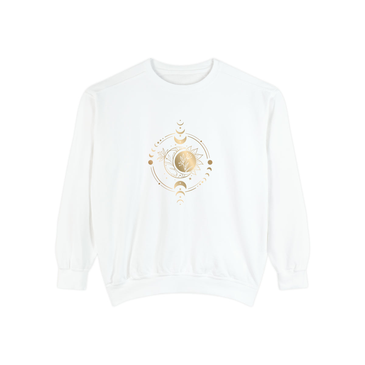 Moon Phase Unisex Garment-Dyed Sweatshirt
