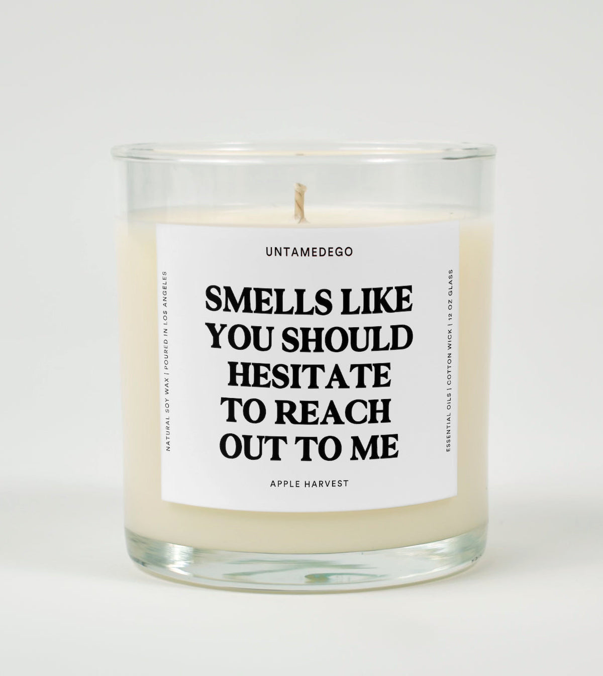 Smells Like You Should Hesitate To Reach Out To Me Glass Candle