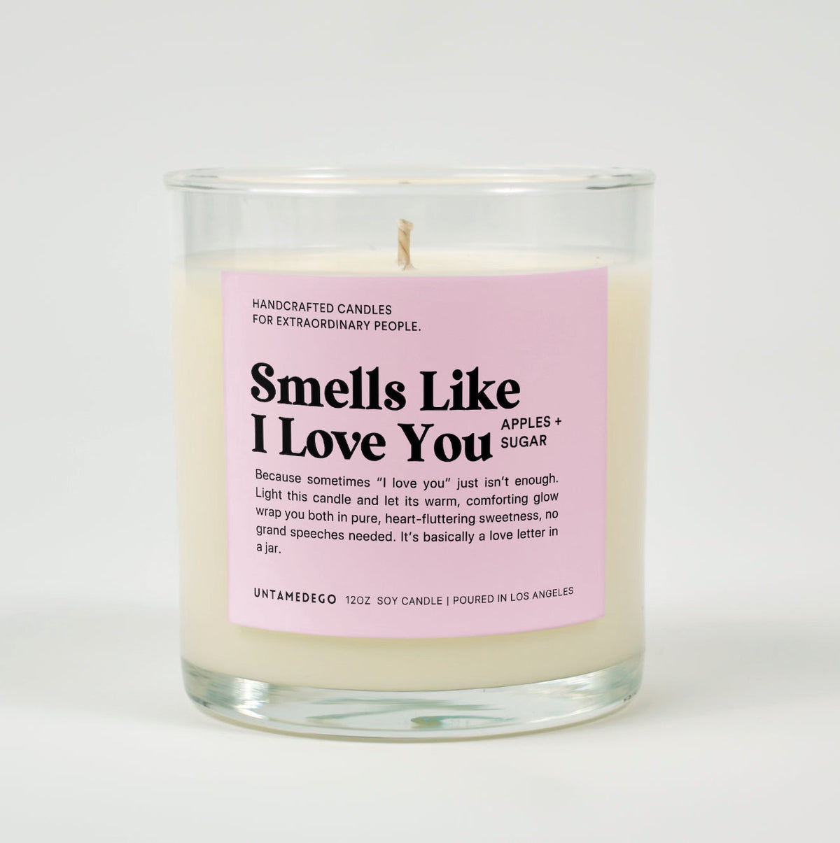 Smells Like I Love You Glass Candle