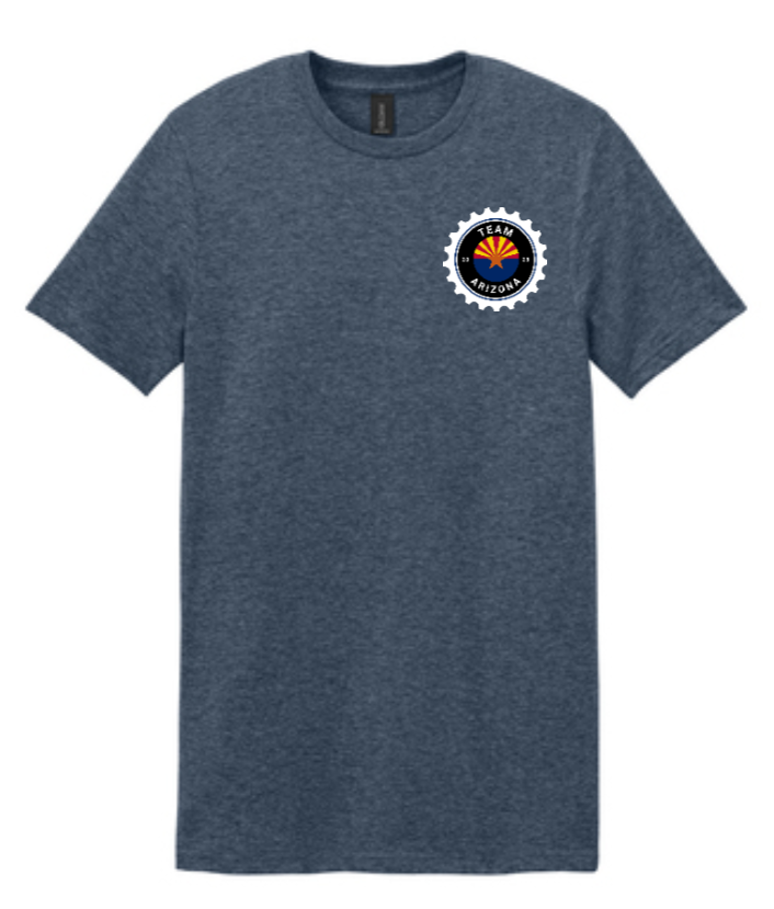 Road to Hope - Team Arizona - Unisex T-shirt - Heather Navy