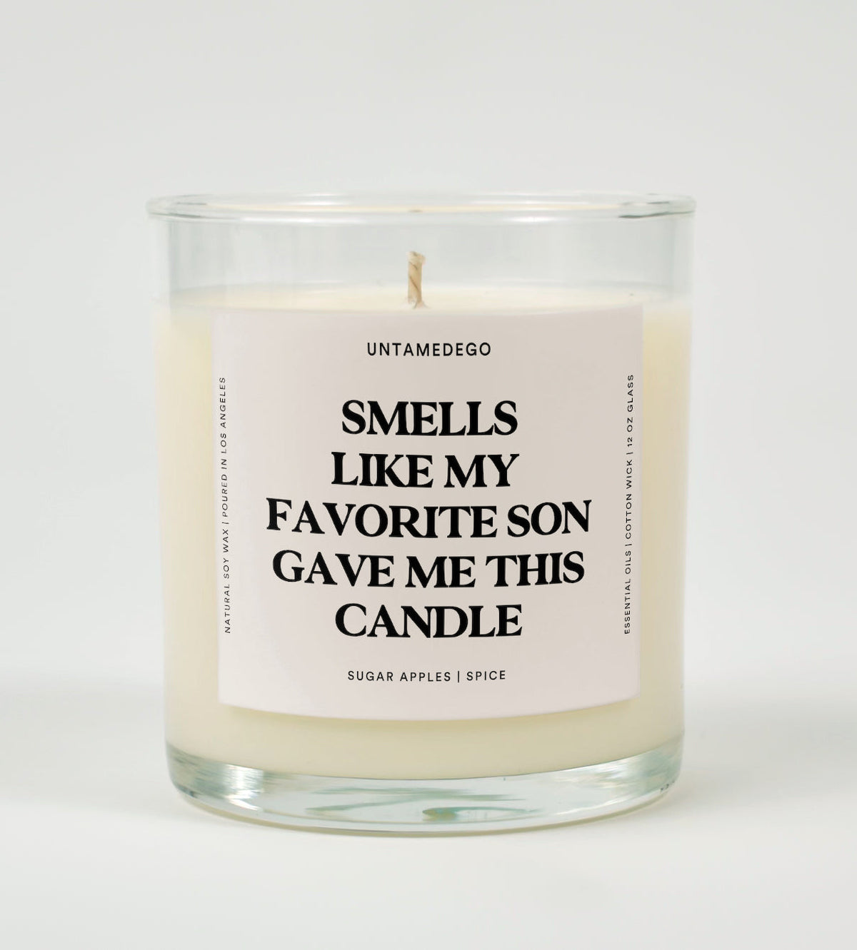 Smells Like My Favorite Son Gave Me This Candle Glass Candle