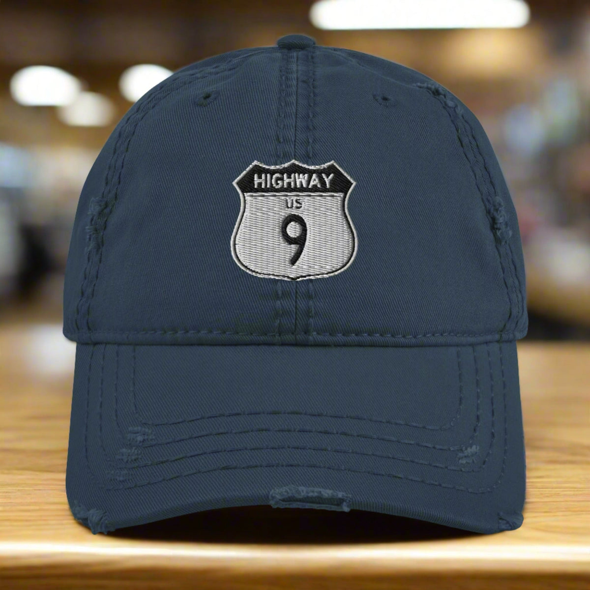 Highway 9 Distressed Dad Hat