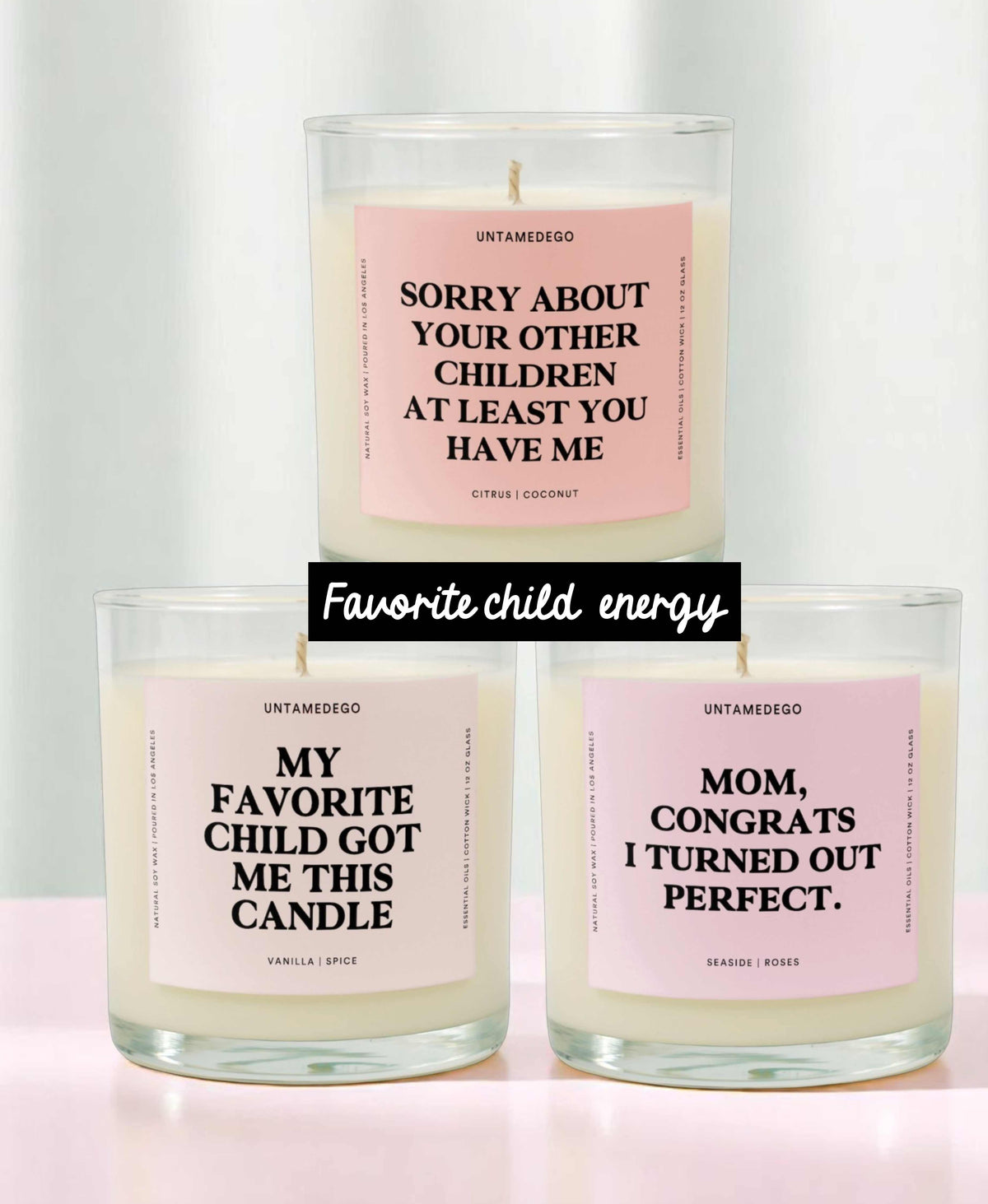 Favorite Child Energy Candle Trio Bundle