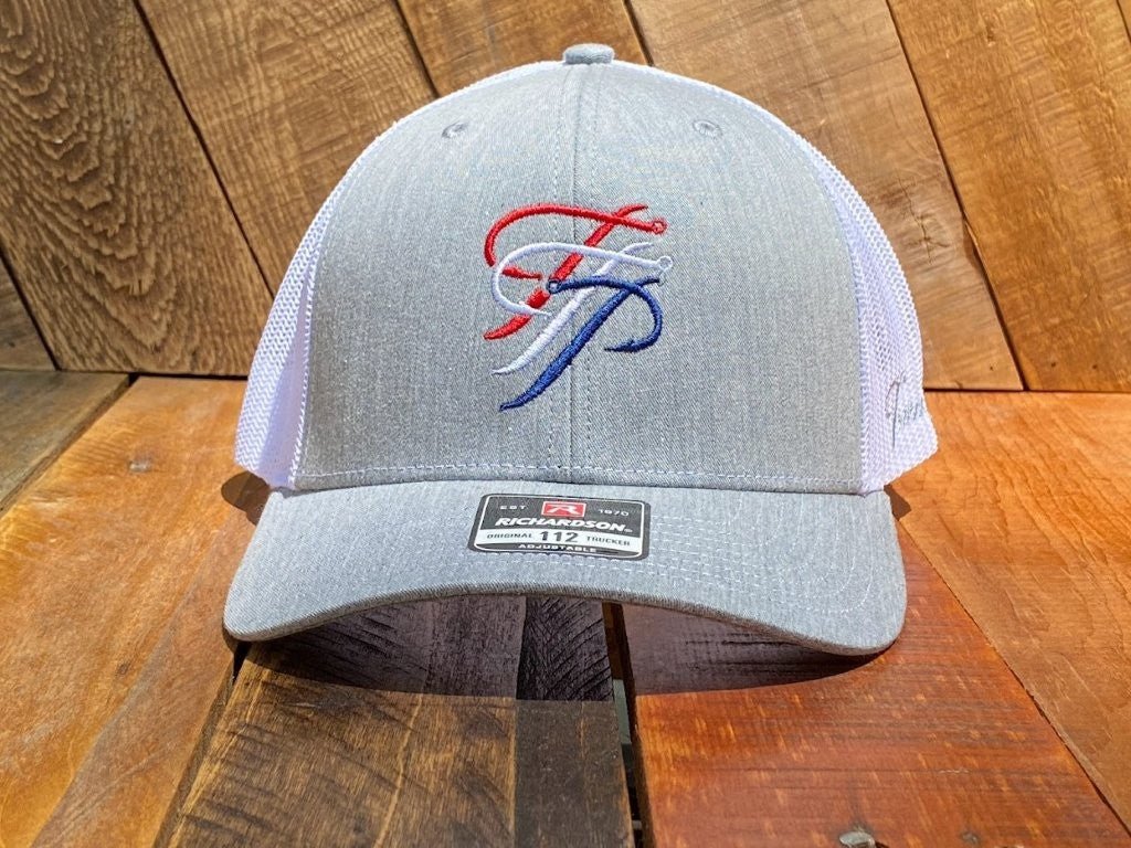 TTP Heather Grey/White-Embroidered